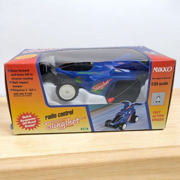Nikko Other - Vintage 80s Nikko Radio Control Slingshot R/C Buggy 1/24 Scale w/ box Test Video